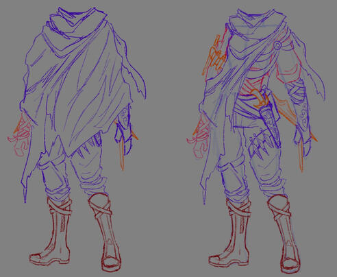 Sketch concept $120 (the face is also included)